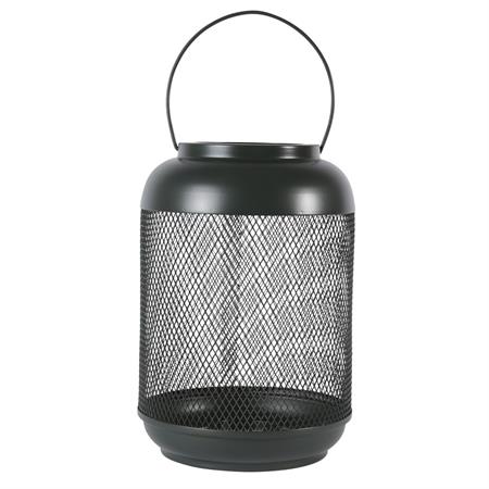 Lanterne métal vert bouteille h29 cm