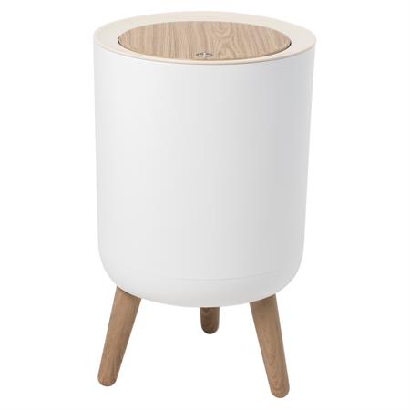 Poubelle sur pied de salle de bain touch 7L