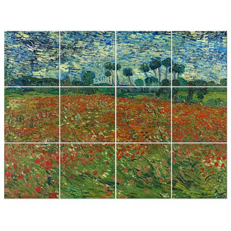 Tableau Le Champ Des Coquelicots - Vincent Van Gogh 150x200cm