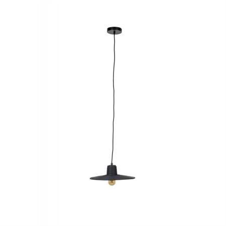 Suspension en rotin noir
