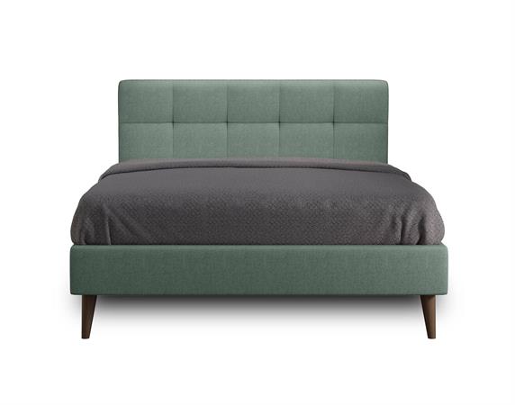 Structure de lit en Tissu 160x200 cm vert sauge