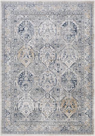 Tapis Vintage Oriental Gris/Bleu/Brun 200x275