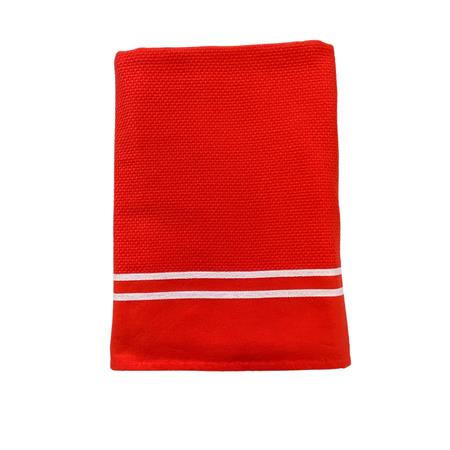 Fouta doublée éponge Waffle Mandarine 90x170