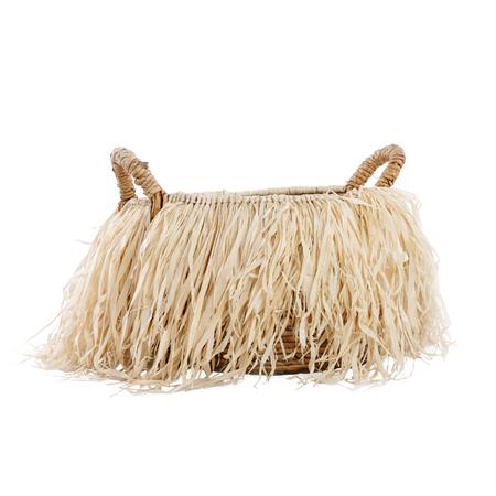 Panier en raphia naturel grande