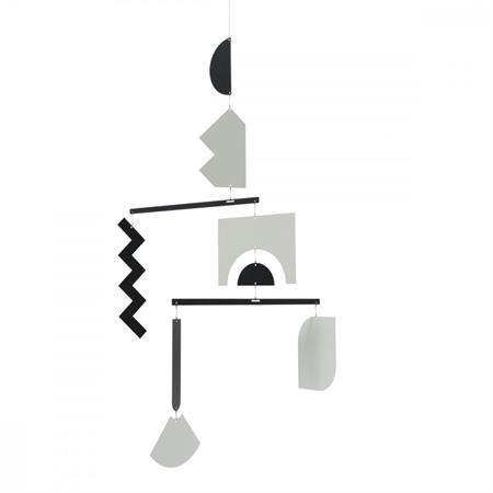 Mobile décoratif noir gris 69x56cm