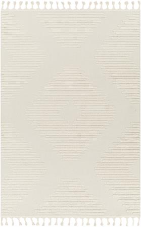 Tapis Berbère Ethnique Gris Clair/Ivoire 160x213