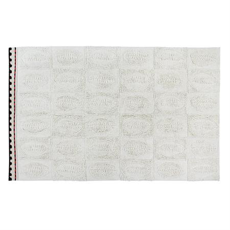 Tapis lavable en laine gris 200x300