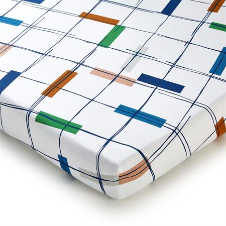 Drap-housse 90x190x28 blanc en coton
