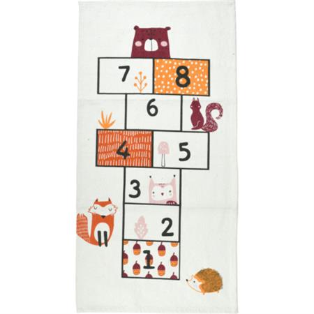 Tapis marelle enfant coton multicolore  - 70x140cm