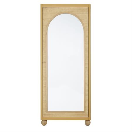 Armoire bonnetière 1 porte ocre