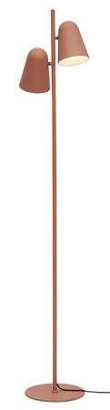 Lampadaire métal orange 28x28x145cm