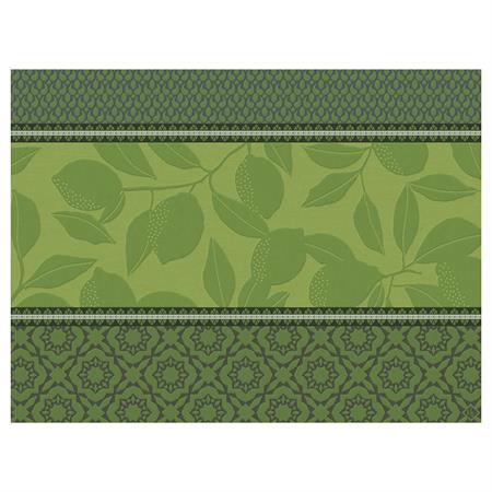 Torchon en coton vert 60 x 80