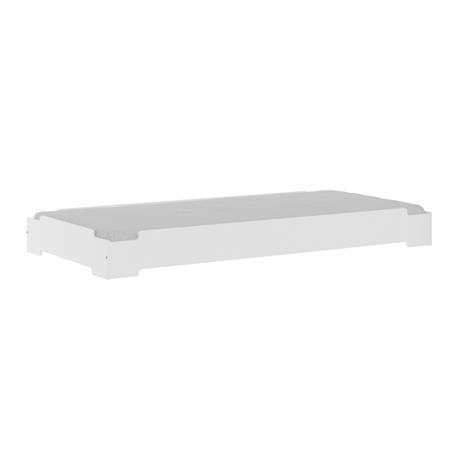 Lit empilable effet bois blanc 90x190 cm