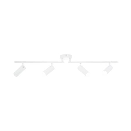 Barre 4 spots LED orientables métal L84cm