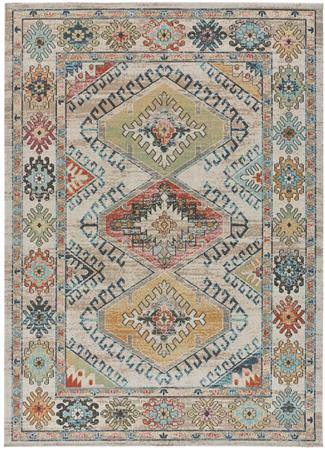 Tapis d'extérieur-intérieur vintage aux couleurs pastel