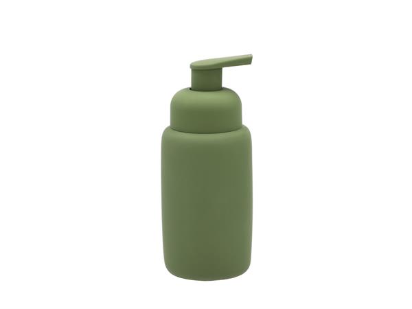 Distributeur de savon en grès olive