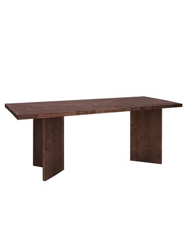 Table de salle à manger en bois de sapin marron 160x75cm