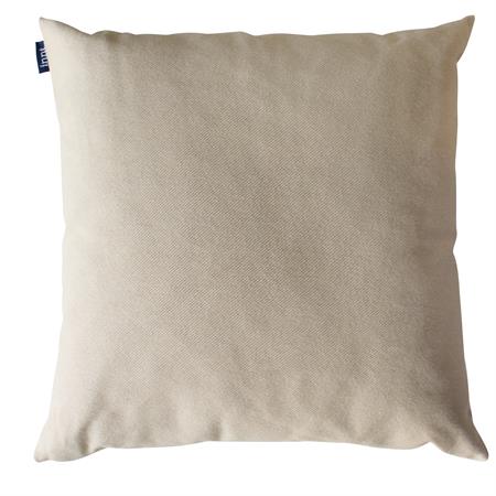 Coussin en coton recyclé ivoire 50x50cm