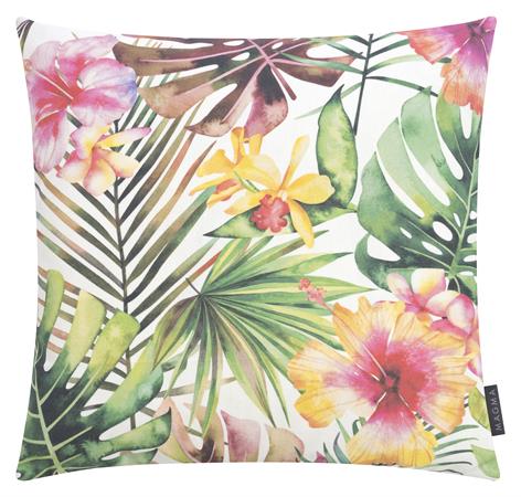Housses de coussin exterieur  motif jungle Dralon Lot de 2 - 50x50