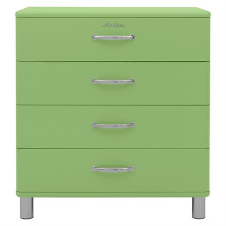 Commode style rétro 4 tiroirs 86cm vert