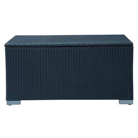 Coffre en aluminium noir L 120 cm Antibes