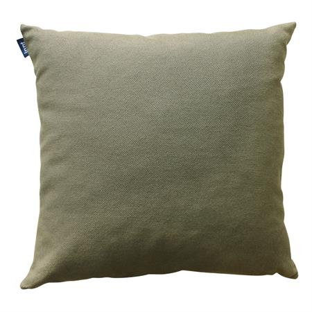 Coussin en coton recyclé kaki 50x50cm