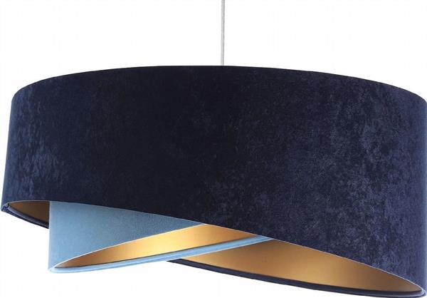 Suspension Tissu Bleu 50x50x105 cm
