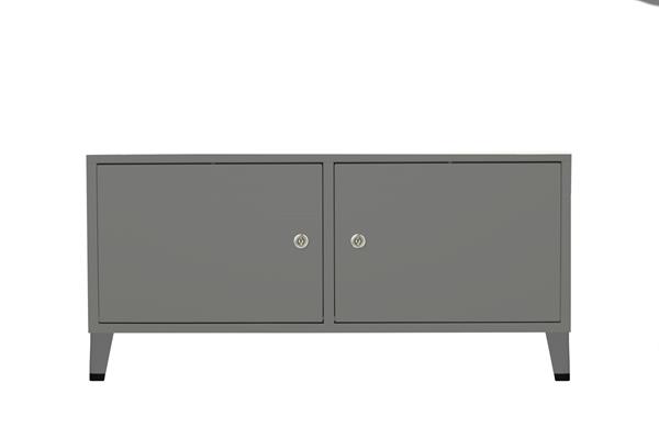Commode casier en acier grise