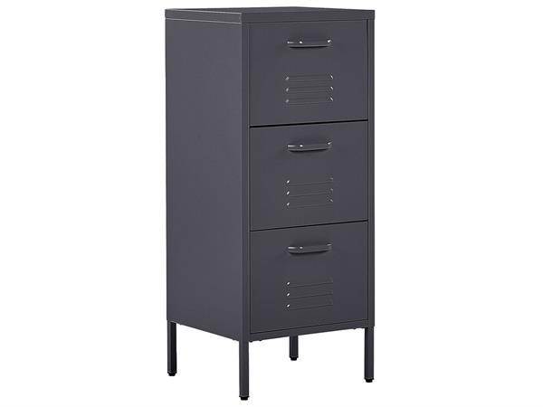 Meuble de rangement métal noir
