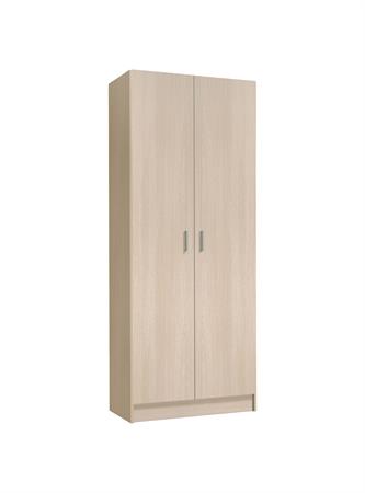 Armoire polyvalente à 2 portes effet bois beige 73x37 cm