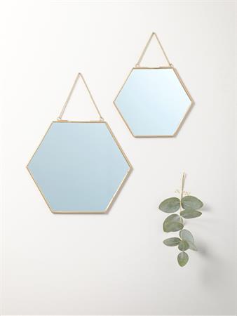Miroir doré par lot de 2 doré