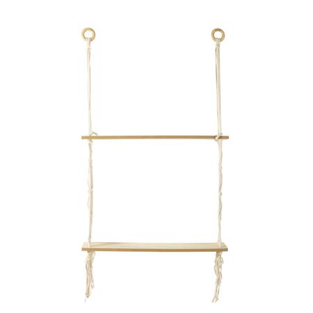 Etagère suspendue en macramé