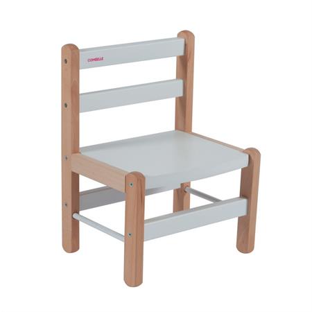 Chaise enfant en bois bicolore blanc
