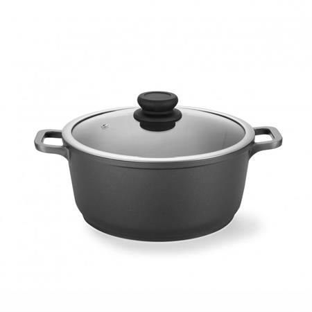 Faitout avec couvercle noir fonte d'aluminium 24 à 28 cm   pujadas
