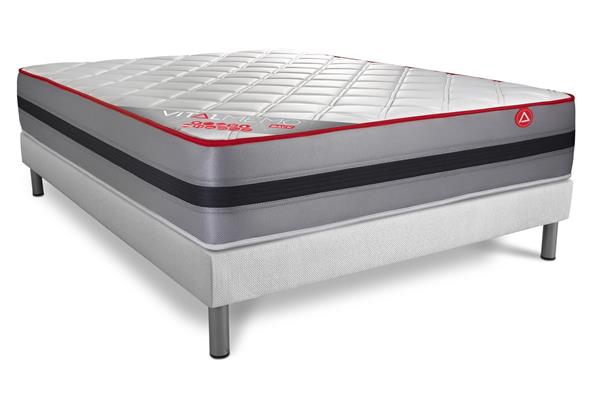 Ensemble Mousse  à mémoire de forme 160x200cm kit Blanc