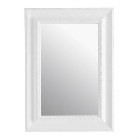 Miroir en paulownia blanc H 90 cm LÉONORE