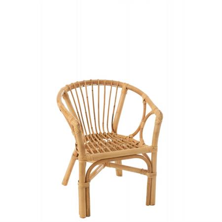 Chaise enfant en rotin naturel