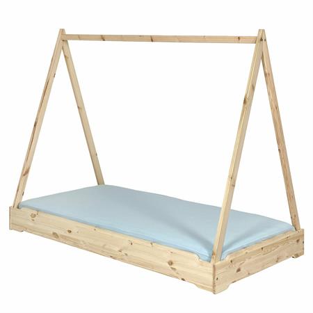 Lit empilable cabane bois massif 90x190 cm