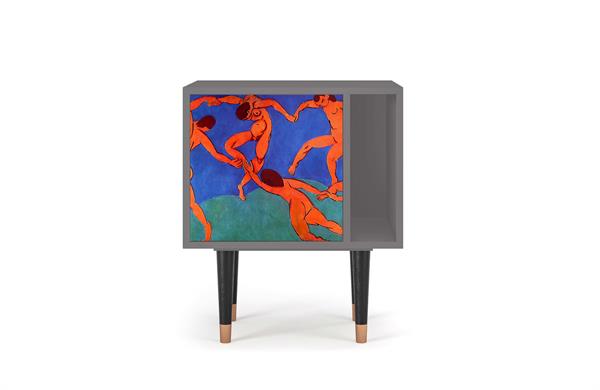 Table de chevet multicolore 1 porte L 58 cm