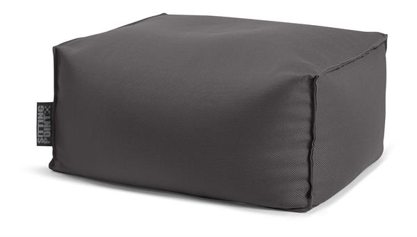 Pouf repose-pieds exterieur  anthracite 55x65x30
