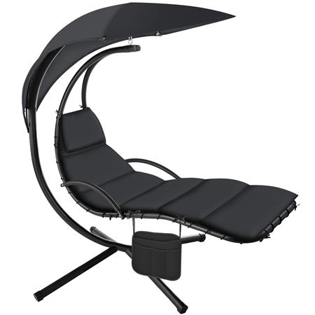 Fauteuil suspendu pare-soleil avec protection UV noir