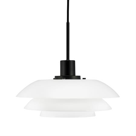 Suspension en métal mat et verre
