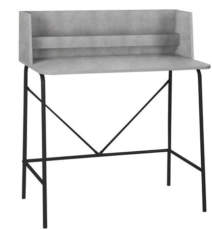 Bureau en métal et bois gris