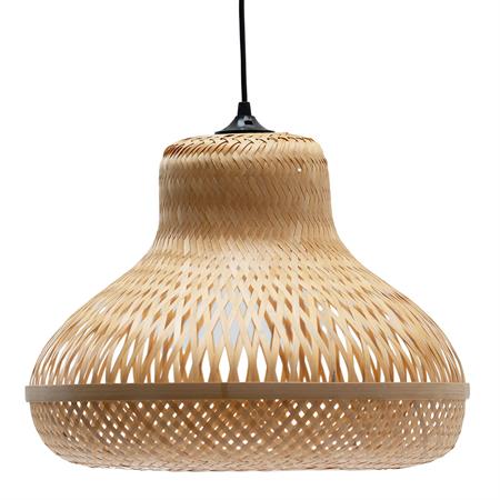 Suspension forme poire en bambou