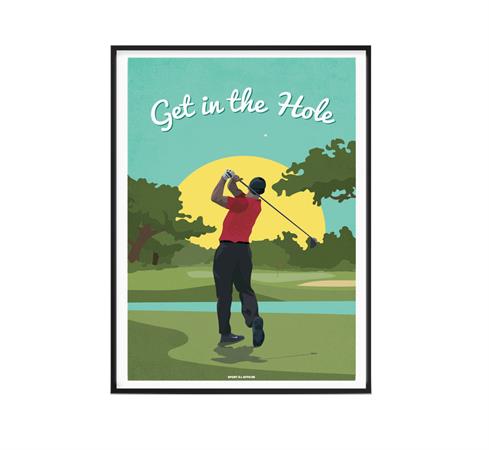 Affiche Golf - Golf In The Hole 30 x 40 cm