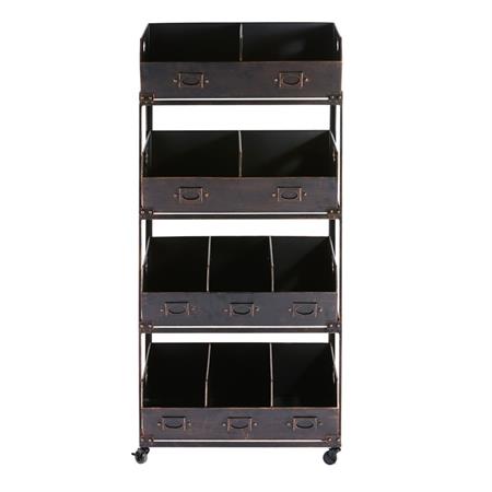 Étagère en métal noir Epicerie