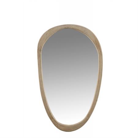Miroir irrégulier bois de manguier 51x83cm