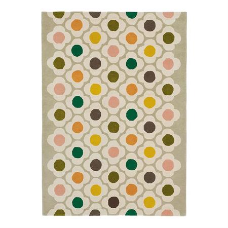 Tapis floral design en laine multicolore 160x230