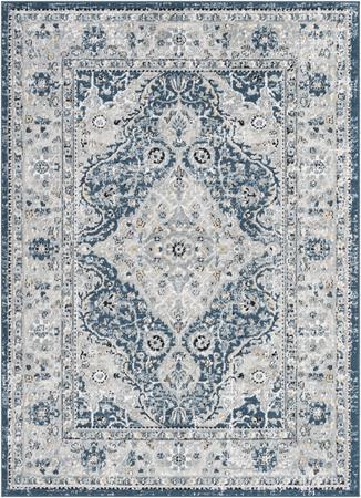 Tapis Vintage Oriental Bleu/Gris/Jaune 200x275