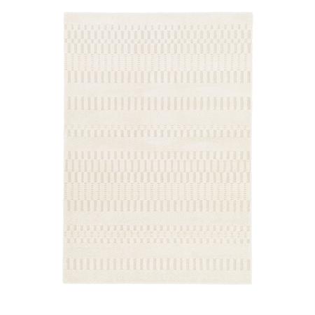 Tapis contemporain à motif géométrique - 120x170cm Écru Polypropylène